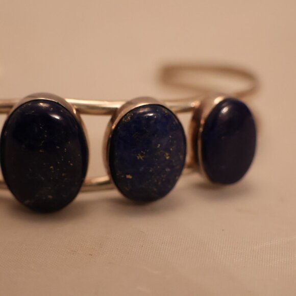 Stunning Lapis and Sterling Silver Cuff Bracelet – New! - Picture 8 of 8